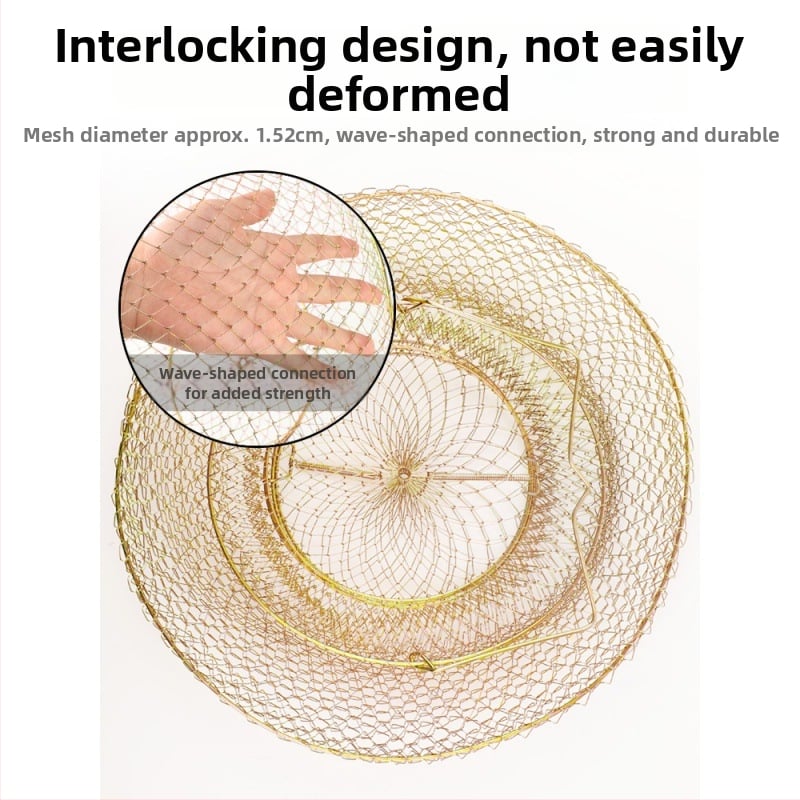 Mengda kokkupandav kalastusvõrktraadist korv kaitseks kalade vastu — Kaubamärk Mengda; Kategooria: Kalapüügi kaitse; Materjal: Muu