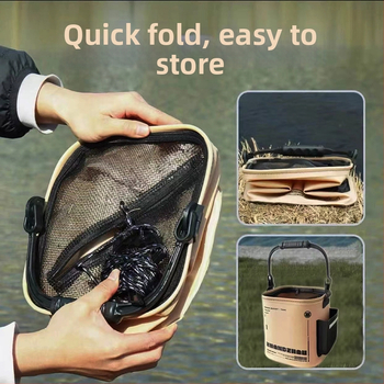 Φορητός πτυσσόμενος κάδος ψαρέματος για υπαίθριες δραστηριότητες — μεταφορικός, EVA υλικό, μάρκα Wilderness walk, προέλευση Κίνα