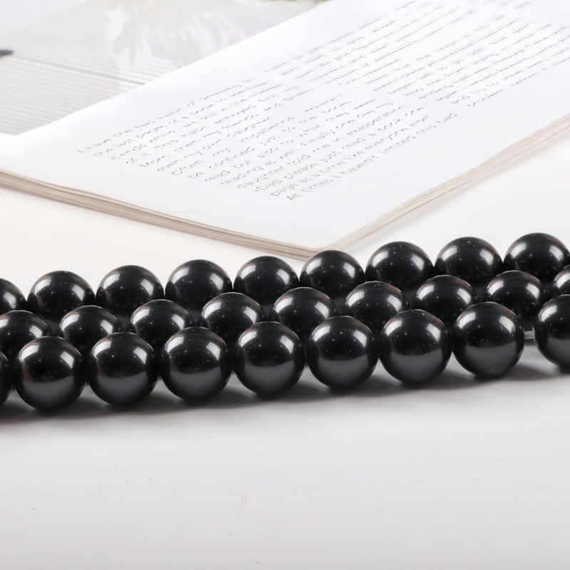7A prirodni obsidijanski okrugli perle i smeđe kristalne slobodne perle za DIY izradu narukvice, veličine 4 mm, 6 mm, 8 mm, 10 mm, 12 mm