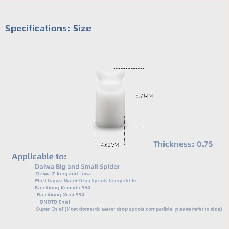 GIWNS mulineta za ribolov, bubnjasti tip — bez privatne oznake licence