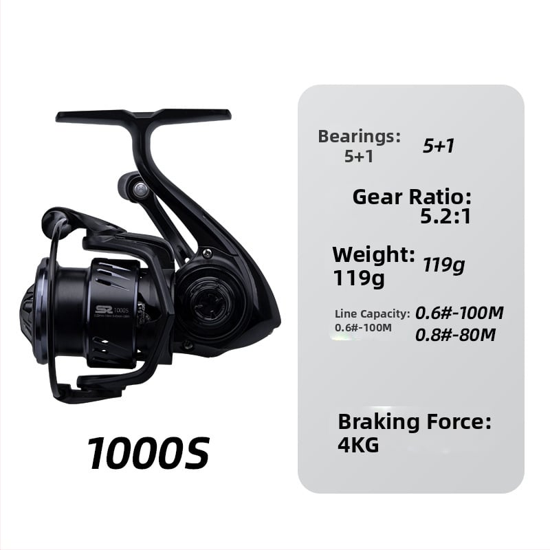 Fishing Fan spinning kolut za ribolov, potpuno metalna konstrukcija, kutija s 50 komada