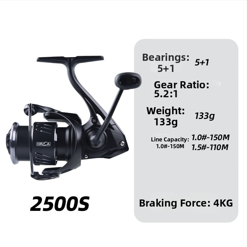 Fishing Fan spinning kolut za ribolov, potpuno metalna konstrukcija, kutija s 50 komada