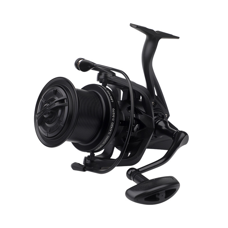 ROLLFISH dugački bacajući spinning kolut, model 14000, potpuno metalna konstrukcija, prednji kočnica, zamjenjiva ručka lijevo/desno