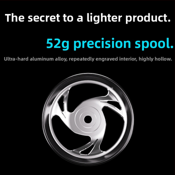 DIWA/Diva 801 White Knight spinning kolut – ležajevi od nehrđajućeg čelika, tijelo od karbonskih vlakana, težina 460 g