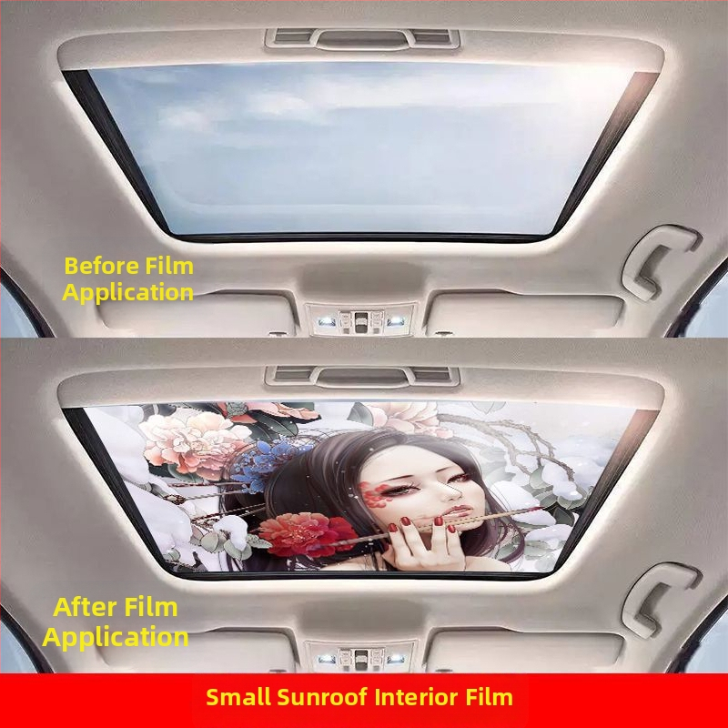 Εσωτερικό αυτοκόλλητο αυτοκινήτου για πανοραμικό ηλιοροφή – 3D θερμική μόνωση, καλλιτεχνικό μοτίβο, μαγνητική εγκατάσταση