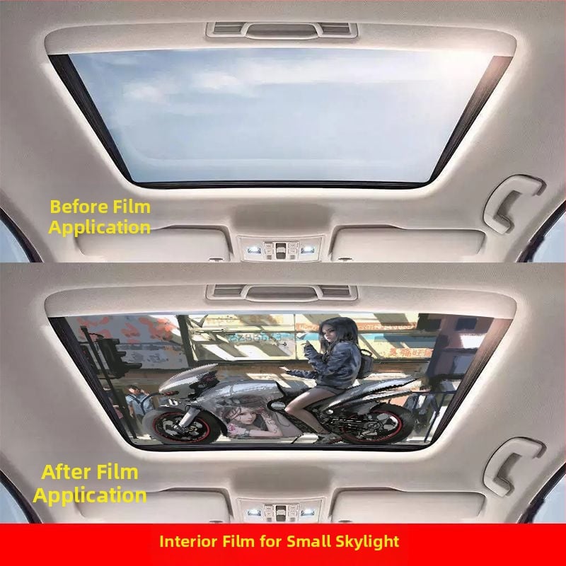 Εσωτερικό αυτοκόλλητο αυτοκινήτου για πανοραμικό ηλιοροφή – 3D θερμική μόνωση, καλλιτεχνικό μοτίβο, μαγνητική εγκατάσταση