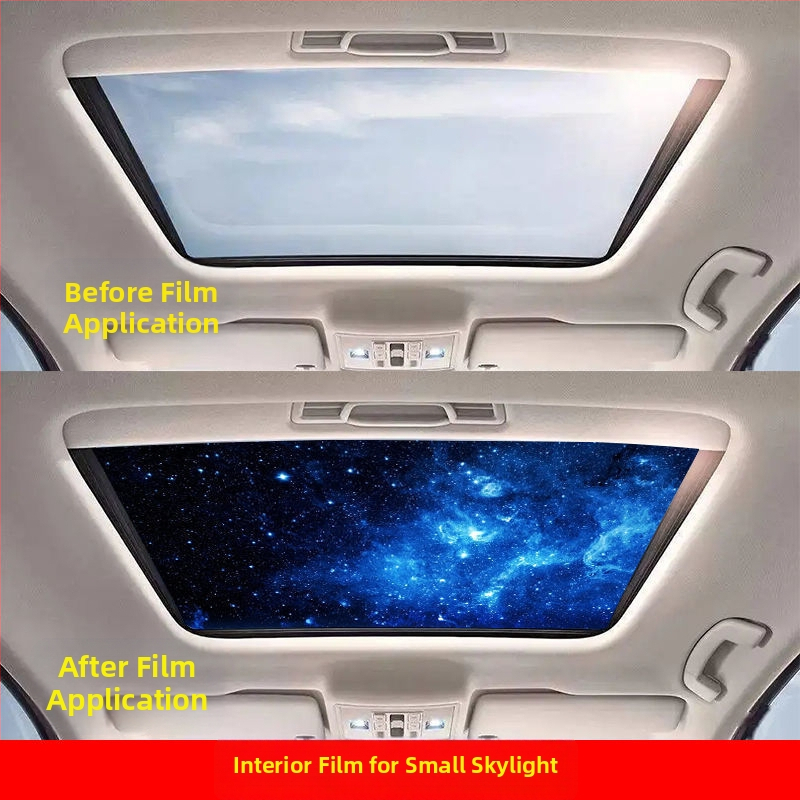 Εσωτερικό αυτοκόλλητο αυτοκινήτου για πανοραμικό ηλιοροφή – 3D θερμική μόνωση, καλλιτεχνικό μοτίβο, μαγνητική εγκατάσταση