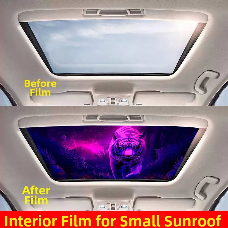 Εσωτερικό αυτοκόλλητο αυτοκινήτου για πανοραμικό ηλιοροφή – 3D θερμική μόνωση, καλλιτεχνικό μοτίβο, μαγνητική εγκατάσταση