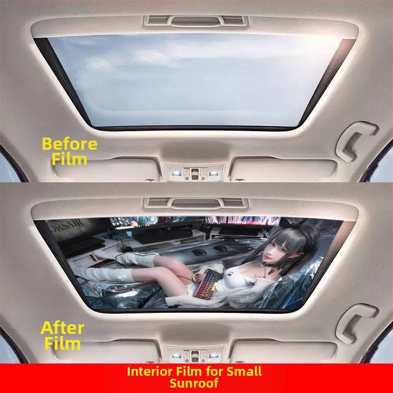 Εσωτερικό αυτοκόλλητο αυτοκινήτου για πανοραμικό ηλιοροφή – 3D θερμική μόνωση, καλλιτεχνικό μοτίβο, μαγνητική εγκατάσταση