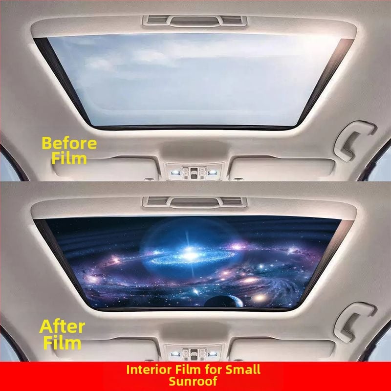 Εσωτερικό αυτοκόλλητο αυτοκινήτου για πανοραμικό ηλιοροφή – 3D θερμική μόνωση, καλλιτεχνικό μοτίβο, μαγνητική εγκατάσταση