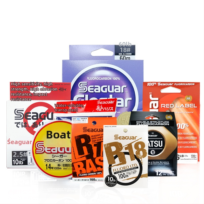 Seaguar fluorokarbon glavna linija i vodilna linija za ribolov (set 10 kom.)