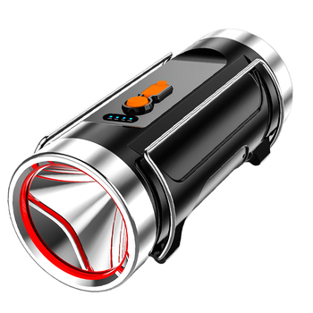 Ūdensdrošs makšķernieka LED lukturis, 30W, 1200mAh, darbības diapazons 100–200 m, uzlādējams
