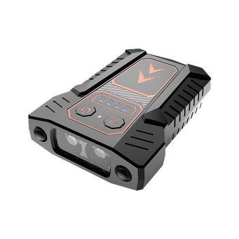 LED светлина за шапка с клип за нощен риболов, водоустойчива, зареждаща се, с индукционно захранване и ръчно управление, обхват 50–100 м