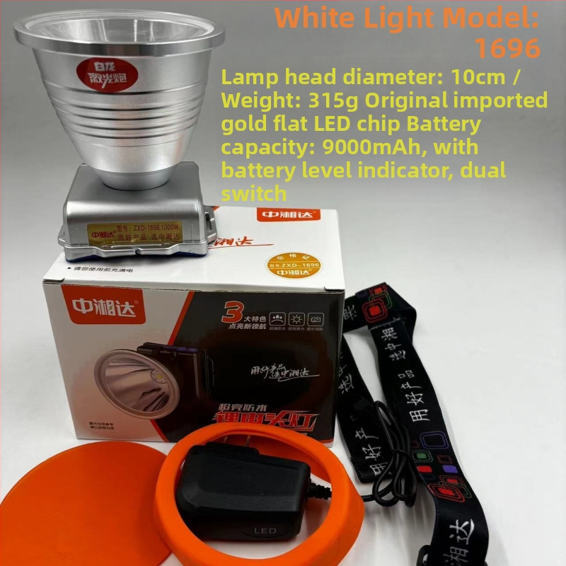 LED čelna svjetiljka – aluminijska legura, punjiva, LED izvor, Li‑ion baterija, domet 200–500 m