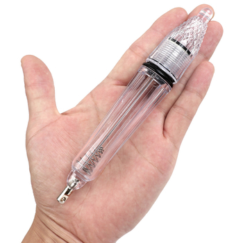 Povandeninė LED žvejybos lemputė, atspari vandeniui, maitinama baterijomis, PVC korpusas, diapazonas iki 50 m