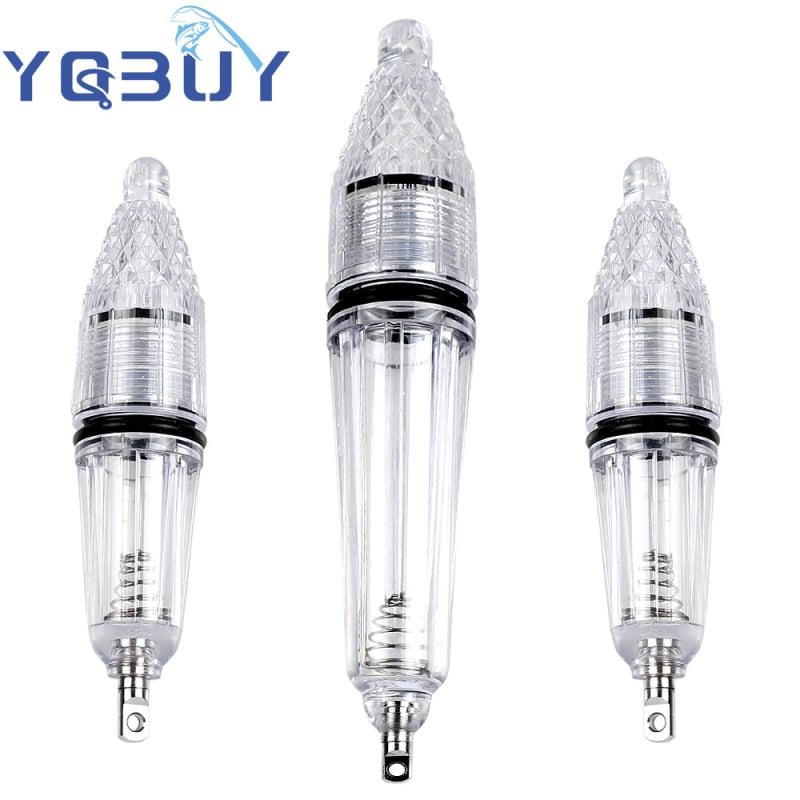 Povandeninė LED žvejybos lemputė, atspari vandeniui, maitinama baterijomis, PVC korpusas, diapazonas iki 50 m