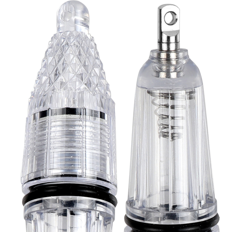 Povandeninė LED žvejybos lemputė, atspari vandeniui, maitinama baterijomis, PVC korpusas, diapazonas iki 50 m