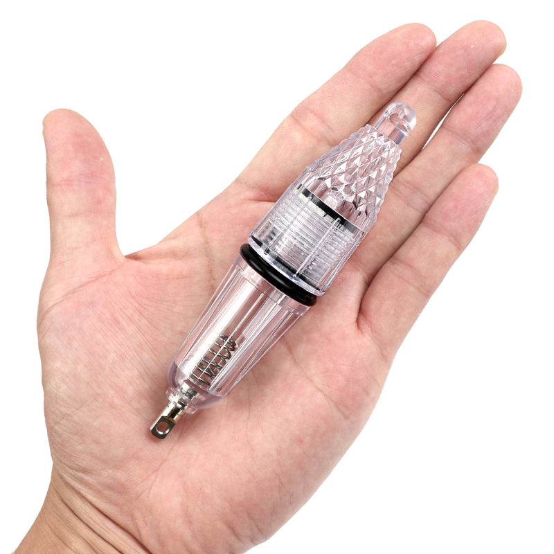 Povandeninė LED žvejybos lemputė, atspari vandeniui, maitinama baterijomis, PVC korpusas, diapazonas iki 50 m