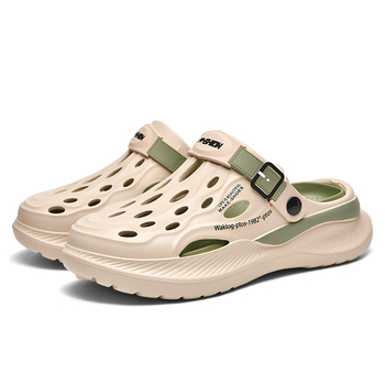 Ανδρικά καλοκαιρινά σανδάλια με επάνω μέρος EVA και σόλα EVA, κλειστό δάχτυλο, ύψος φτέρνας 5 cm, διαπνοή, αδιάβροχα, αντιολισθητικά