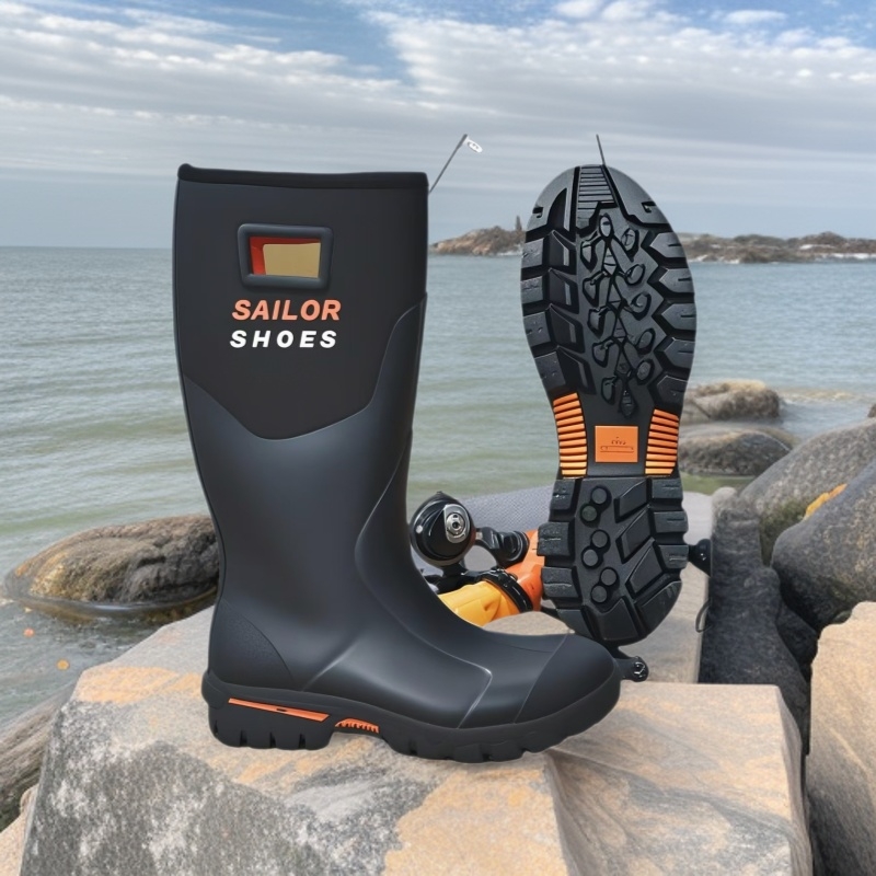 Visoke gumene čizme za ribolov, gornji dio od prirodne gume sa SBR podstavom, gumena potplat, EVA uložak, protuklizne, otporne na habanje, za sve sezone