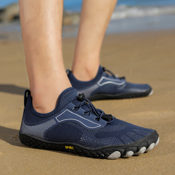 Folyóparti vízicsizma, csúszásmentes talppal, elöl fűzővel, alacsony felsőrésszel, vízben járáshoz