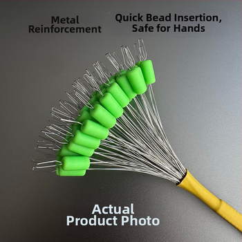 Zvejas piederumi - silikona matēts ovāls bloķēšanas mehānisms, pastiprināts, pret līnijas sapīšanos