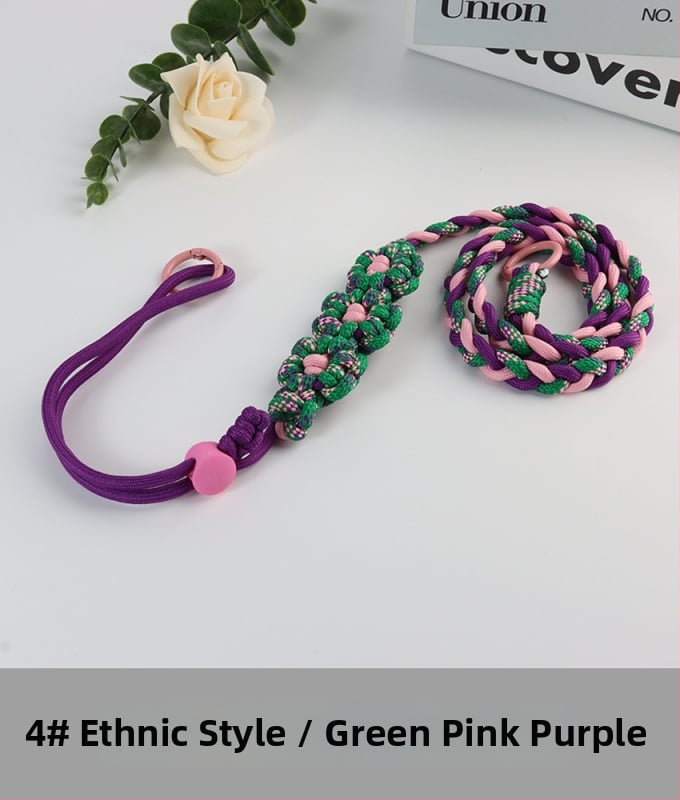 Lanyard pentru telefon cu design floral împletit, reglabil, unisex, din poliester, croitoria manuală, cataramă din plastic, Jing Orange