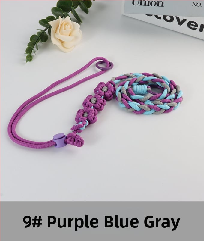 Lanyard pentru telefon cu design floral împletit, reglabil, unisex, din poliester, croitoria manuală, cataramă din plastic, Jing Orange