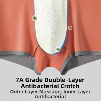 Vīriešu bokserkā no modal materiāla, ar vidējo jostas vietu, bezšuvju, elpojoši, antibakteriāli