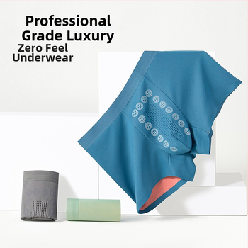 Vīriešu bokserkā no modal materiāla, ar vidējo jostas vietu, bezšuvju, elpojoši, antibakteriāli