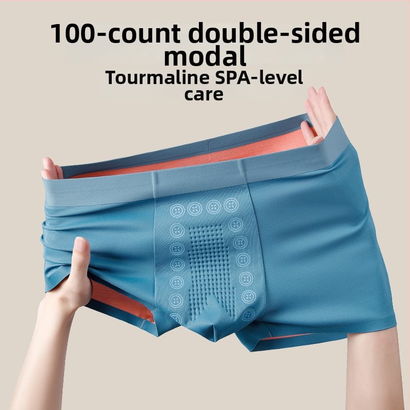 Vīriešu bokserkā no modal materiāla, ar vidējo jostas vietu, bezšuvju, elpojoši, antibakteriāli