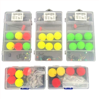 Dobozos horgászkészlet ponty és füves ponty számára – gömb alakú úszó és alsó kiegészítők