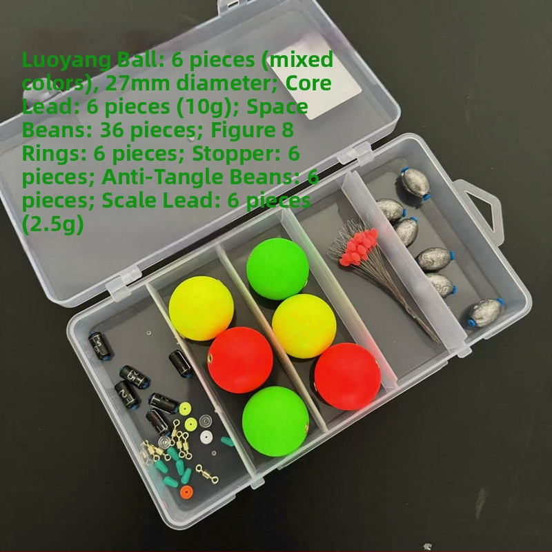 Dobozos horgászkészlet ponty és füves ponty számára – gömb alakú úszó és alsó kiegészítők