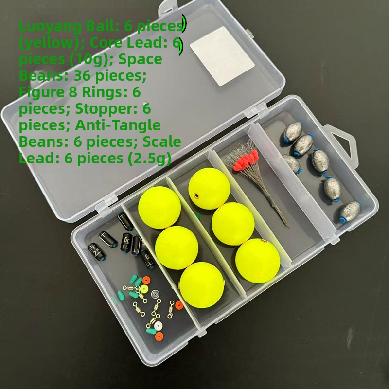 Dobozos horgászkészlet ponty és füves ponty számára – gömb alakú úszó és alsó kiegészítők