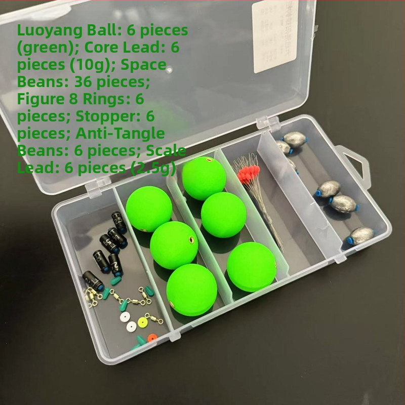 Dobozos horgászkészlet ponty és füves ponty számára – gömb alakú úszó és alsó kiegészítők