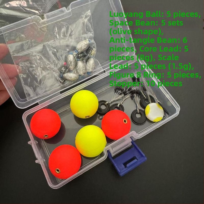 Dobozos horgászkészlet ponty és füves ponty számára – gömb alakú úszó és alsó kiegészítők