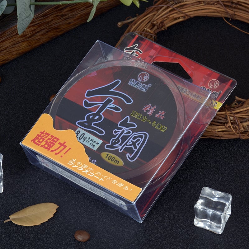 Linie sub-line pentru pescuit din nylon, rezistență puternică, marcă Red Kailong, ambalaj 10 bucți