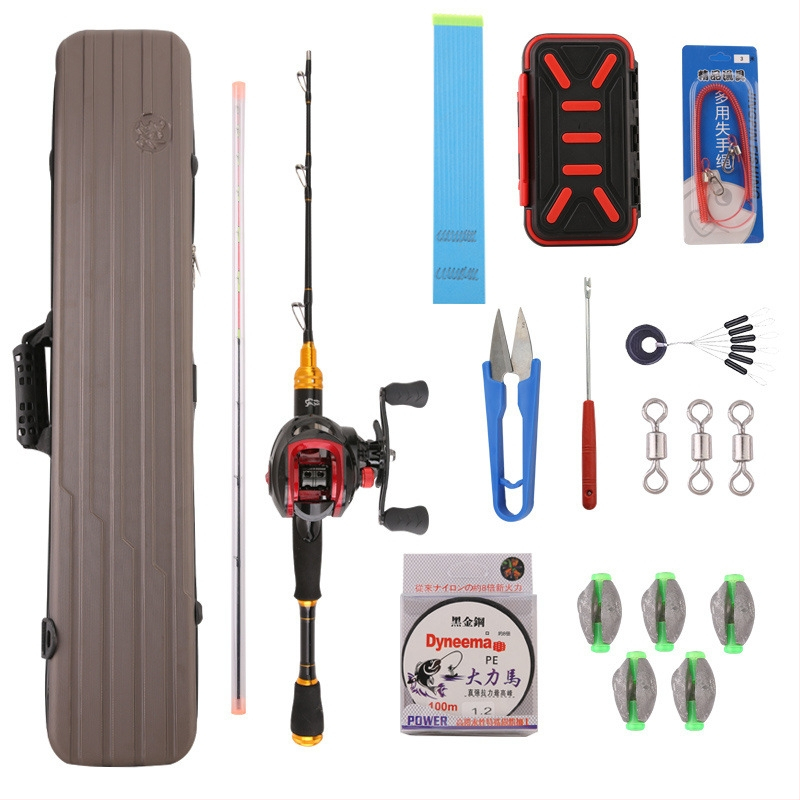 Set de undițe pentru rafting, din aliaj de titan, portabil, cu greutăți din plumb