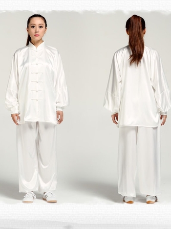 Tai Chi trening odjeća, za odrasle, unisex; vanjski materijal: umjetna svila; podstava: umjetna svila; sastav tkanine: poliester