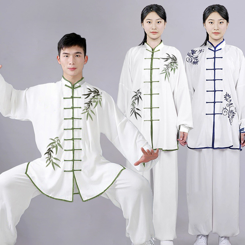 Tai Chi uniforma s broderijom za trening borilačkih vještina, unisex, za odrasle, za jutarnje vježbe u jeseni
