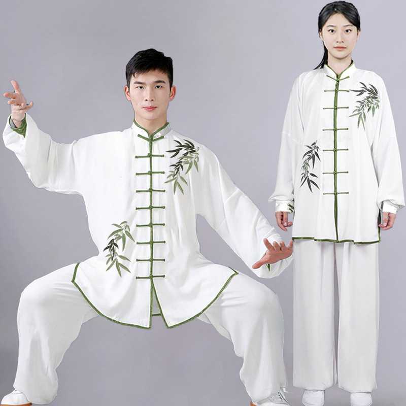 Tai Chi uniforma s broderijom za trening borilačkih vještina, unisex, za odrasle, za jutarnje vježbe u jeseni