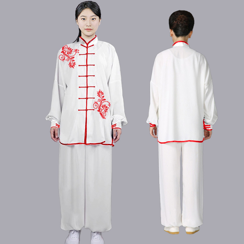 Tai Chi uniforma s broderijom za trening borilačkih vještina, unisex, za odrasle, za jutarnje vježbe u jeseni