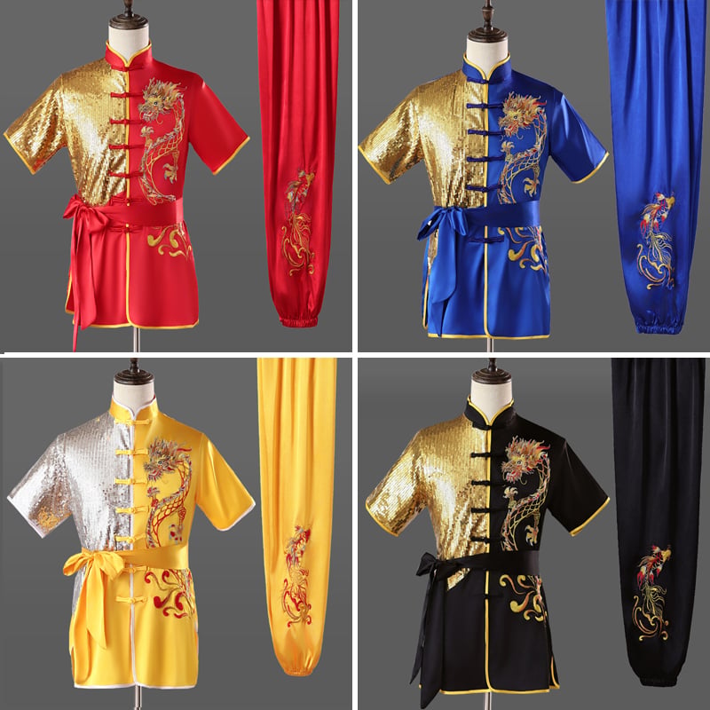 Dječji kostim za borilačke vještine za dječake, Tai Chi stil, materijal korduroj, sastav: lan