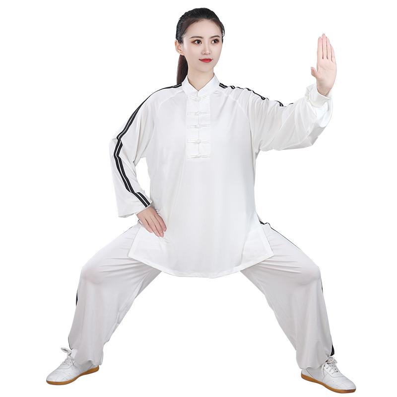 Infinite Circle Tai Chi uniforma za odrasle, unisex, prugasti uzorak, Milk Silk tkanina s Modalom, podstava Milk Silk