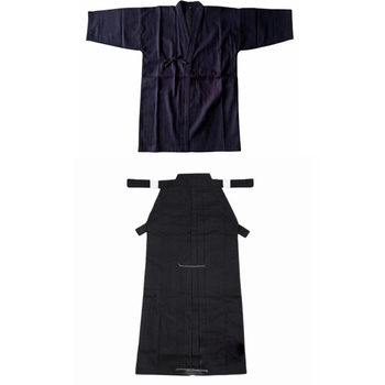 Kendo hakama készlet, uniszex, felnőtteknek, pamut-keverék anyag
