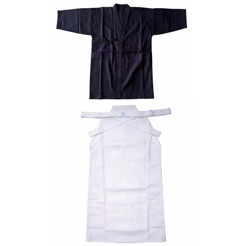 Kendo hakama készlet, uniszex, felnőtteknek, pamut-keverék anyag