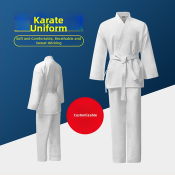 Karates apģērbs pieaugušajiem un bērniem – twill audums, kokvilnas/poliesteru maisījums 80% poliesteris, odas oderes poliesteris, piemērots Taekwondo