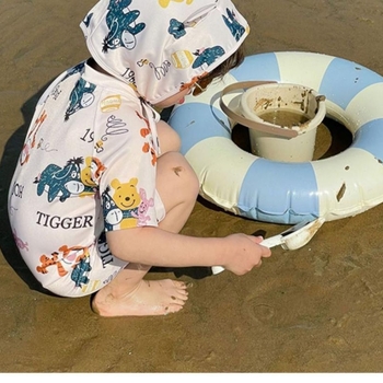 Dječji jednodijelni kupaći kostim s kapom za sunce, 2026 nova verzija, moderni kupaći za plažu