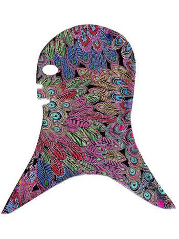 Facekini za potpuno lice za plivanje – najlon, brzo sušenje, tiskani uzorak, model TB01, zaštita od sunca za plivanje