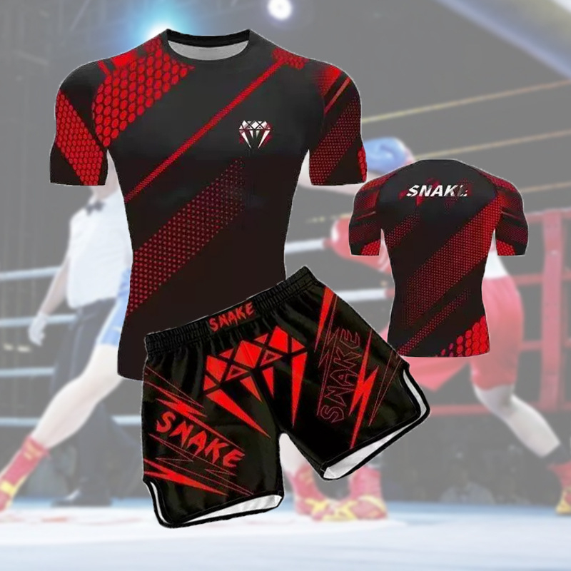 Sanda trening kostim za borbu – unisex, odrasli; 95% poliester s Lycra; podstava Lycra s Spandex; tolerancija veličine 1–2 cm